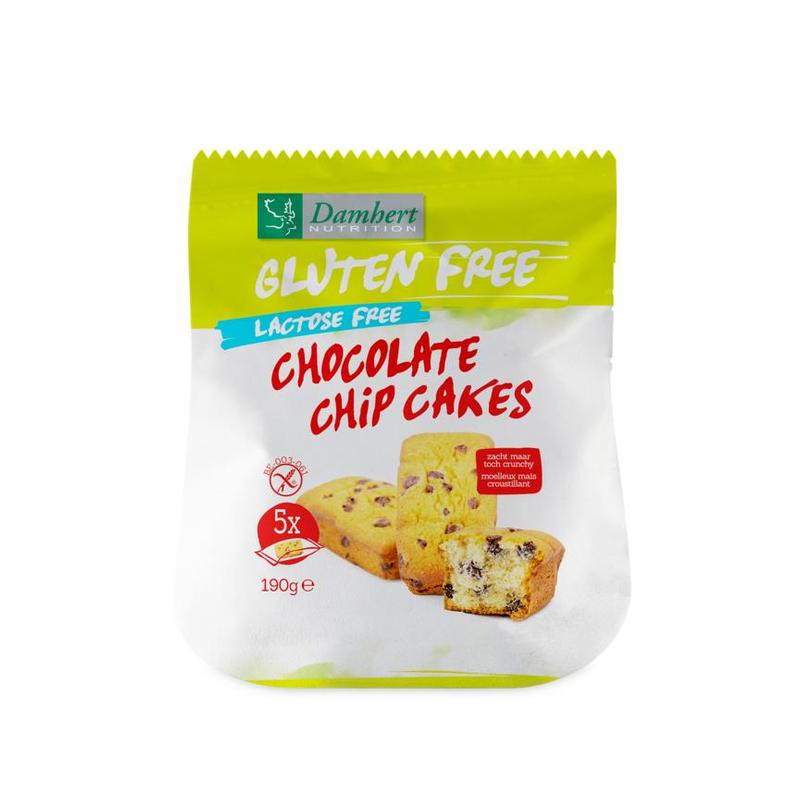 Damhert Damhert Gluten/Lactose Free Chocolate Chip Cakes - 192gr