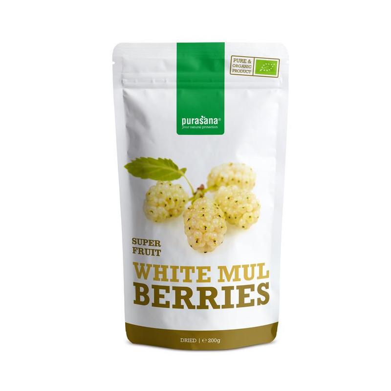 Purasana PURASANA Witte Moerbeien 200 g BIO - 200gr