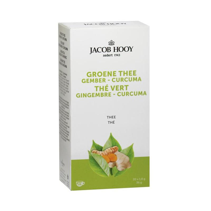 Jacob hooy Jacob Hooy Theezakjes GROENE THEE GEMBER-CURCUMA - 20zk