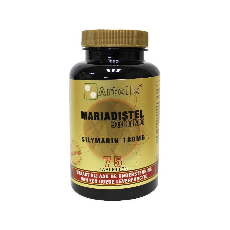 Artelle Artelle Mariadistel9000mg Silymarin180mg - 75tb