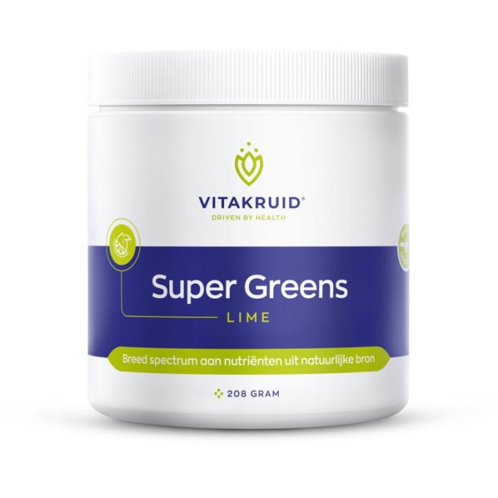 Vitakruid Vitakruid Super Greens Lime - 208gr
