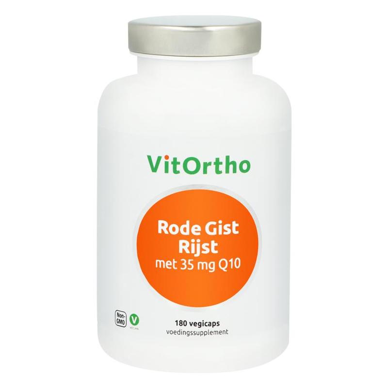 Vitortho VitOrtho Rode Gist Rijst met 35 mg Q10 180 vegica - 180vcp