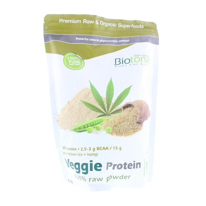 Biotona Biotona Veggie protein Raw 1000 g BIO - 1kg