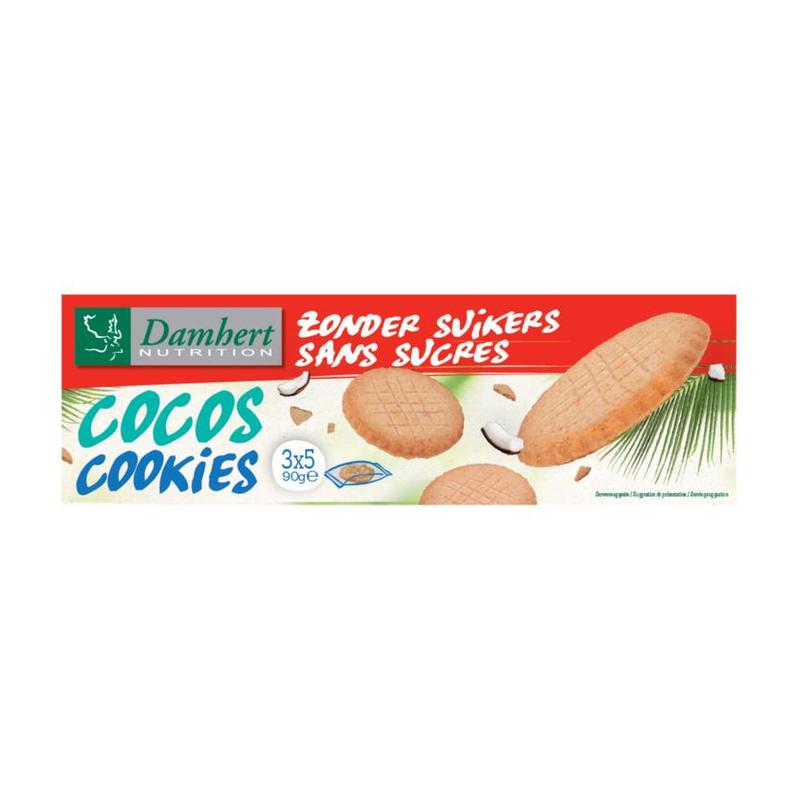 Damhert Damhert Zonder Suikers Cocos Cookies - 90gr